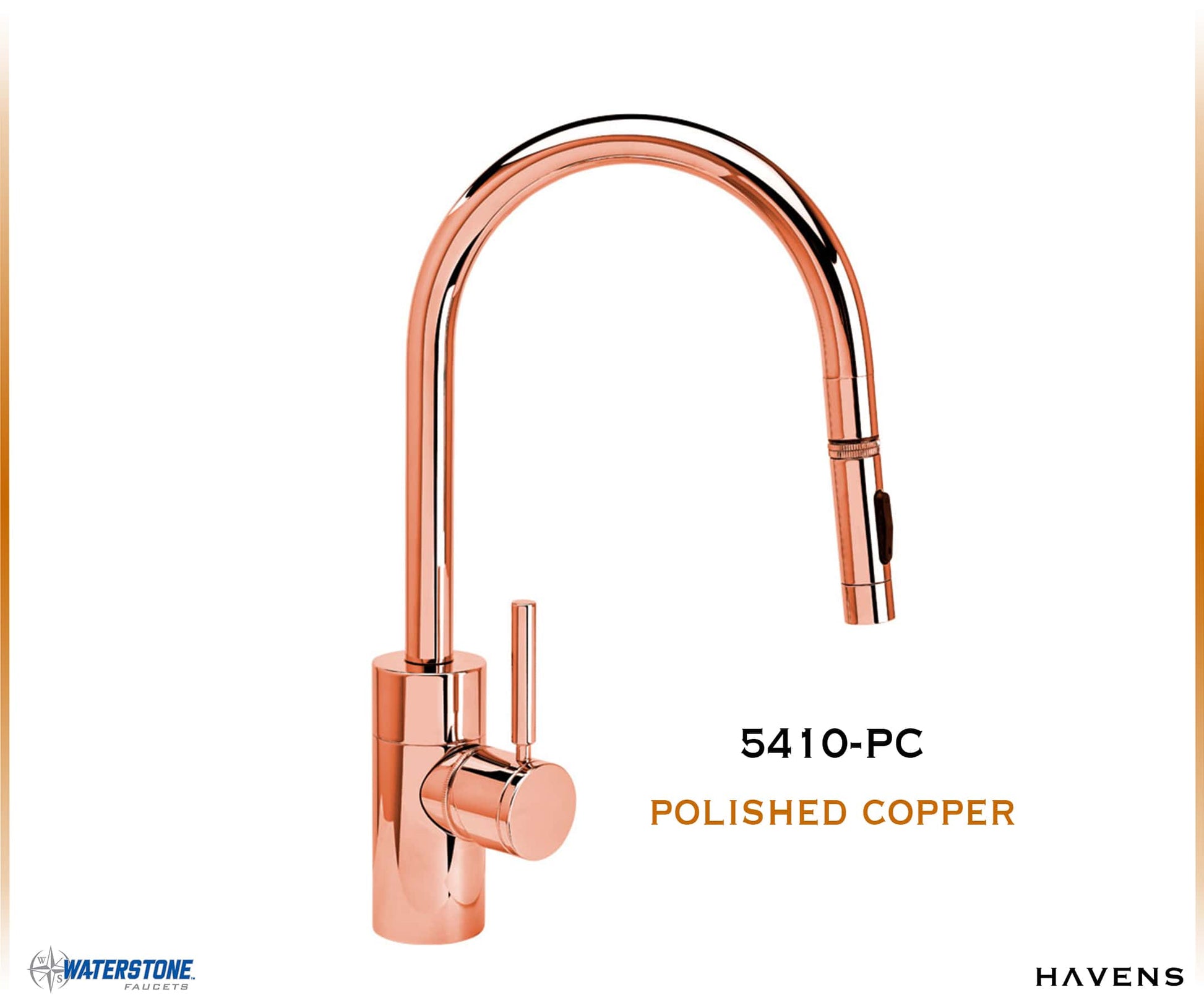 Waterstone Contemporary PLP Pulldown Faucet - 5410 - Havens | Luxury Metals