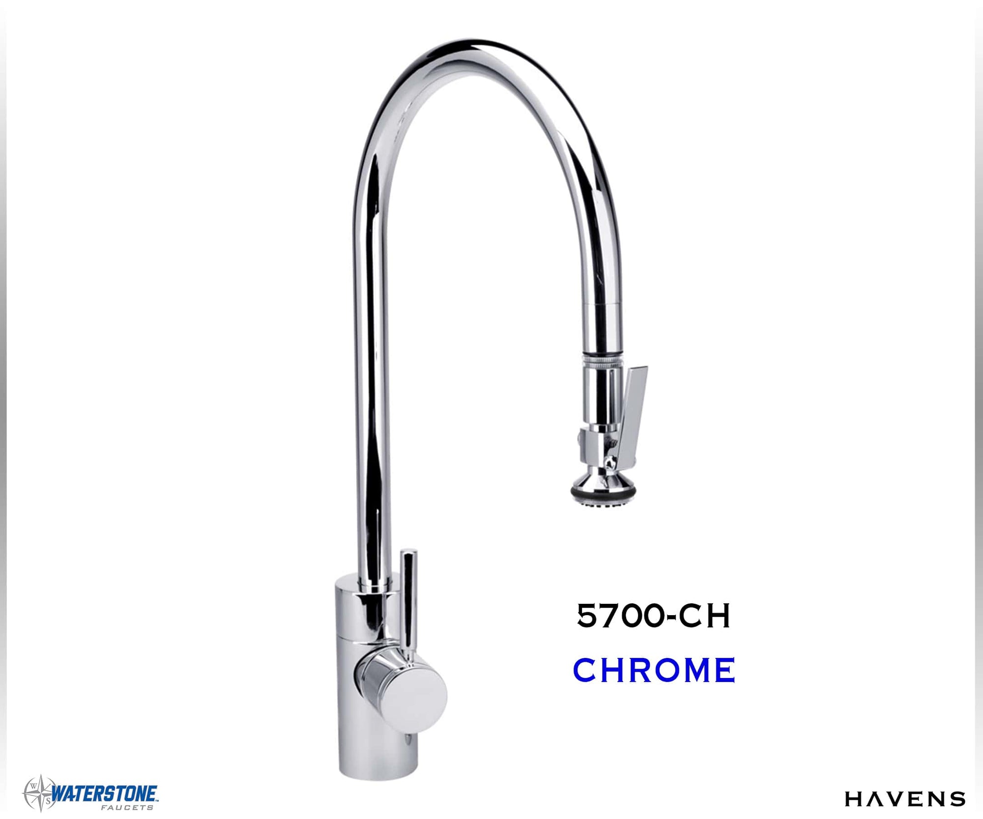 Waterstone Contemporary Extended Reach PLP Pulldown Faucet - 5700
