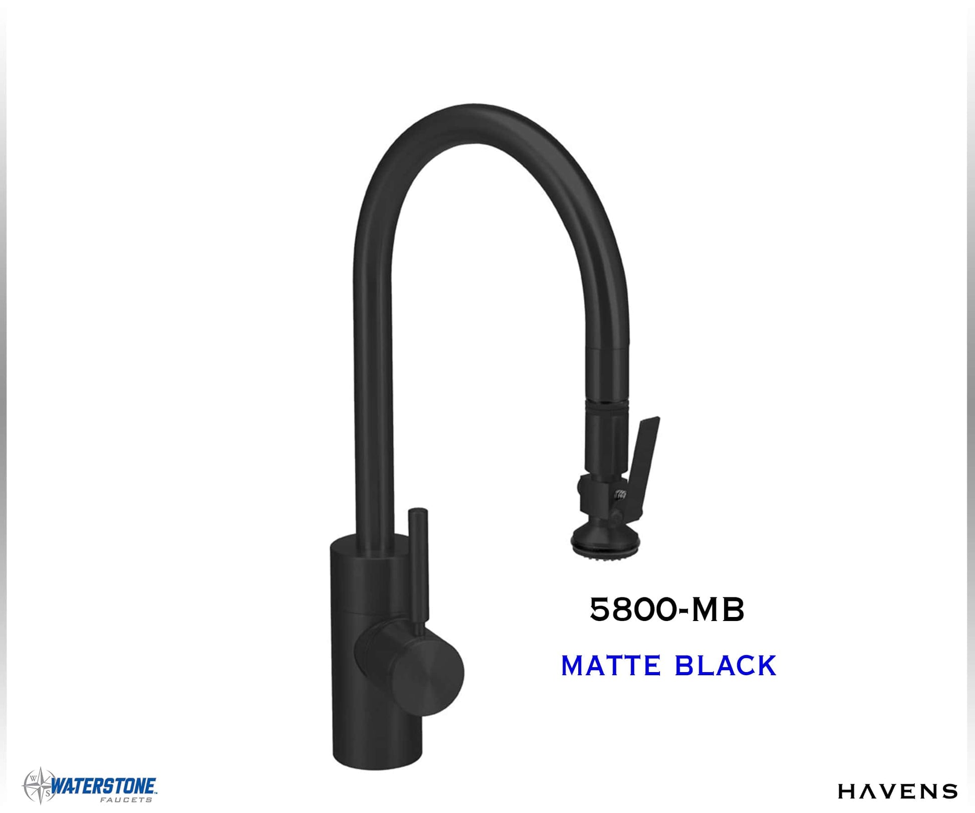 Waterstone Contemporary PLP Pulldown Faucet - 5800 - Havens | Luxury Metals