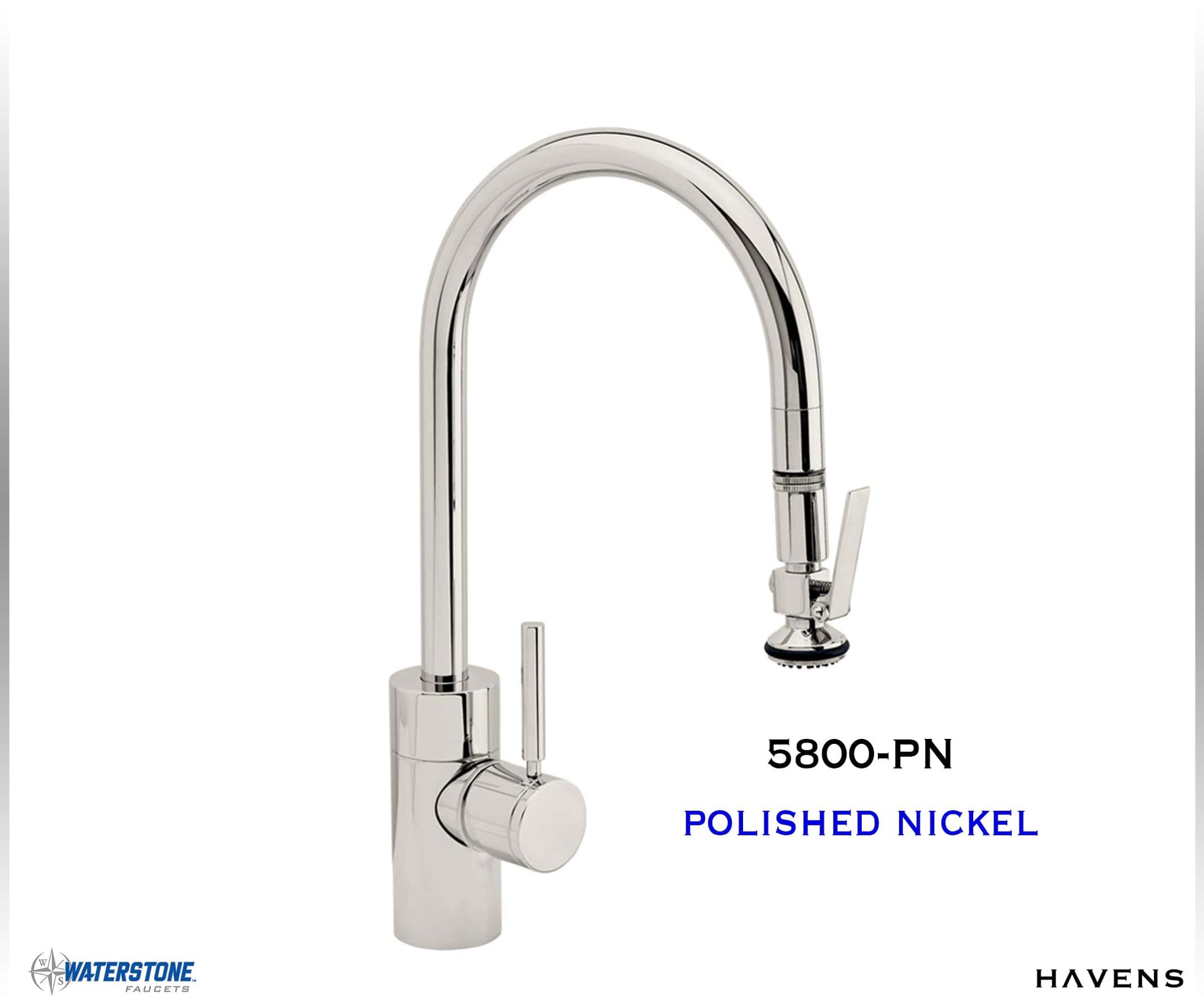 Waterstone Contemporary PLP Pulldown Faucet - 5800 - Havens | Luxury Metals