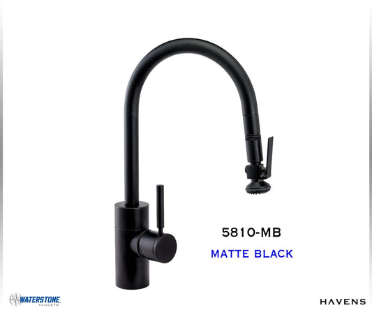 Waterstone Contemporary PLP Pulldown Faucet - 5810 - Havens | Luxury Metals