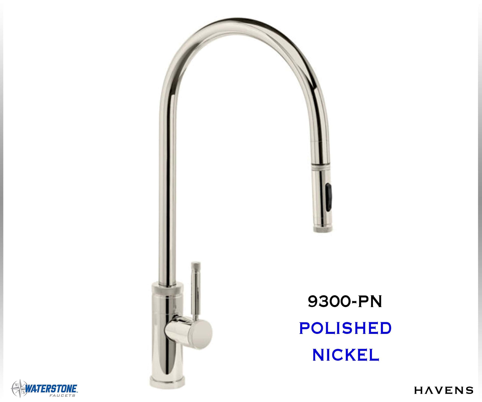 Waterstone Industrial Extended Reach PLP Pulldown Faucet 9300 - Havens | Luxury Metals