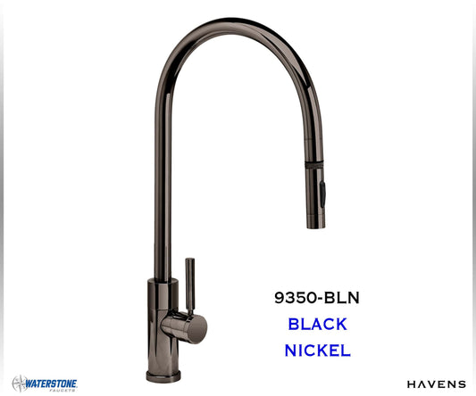 Waterstone Modern Extended Reach PLP Pulldown Faucet - 9350 - Havens | Luxury Metals