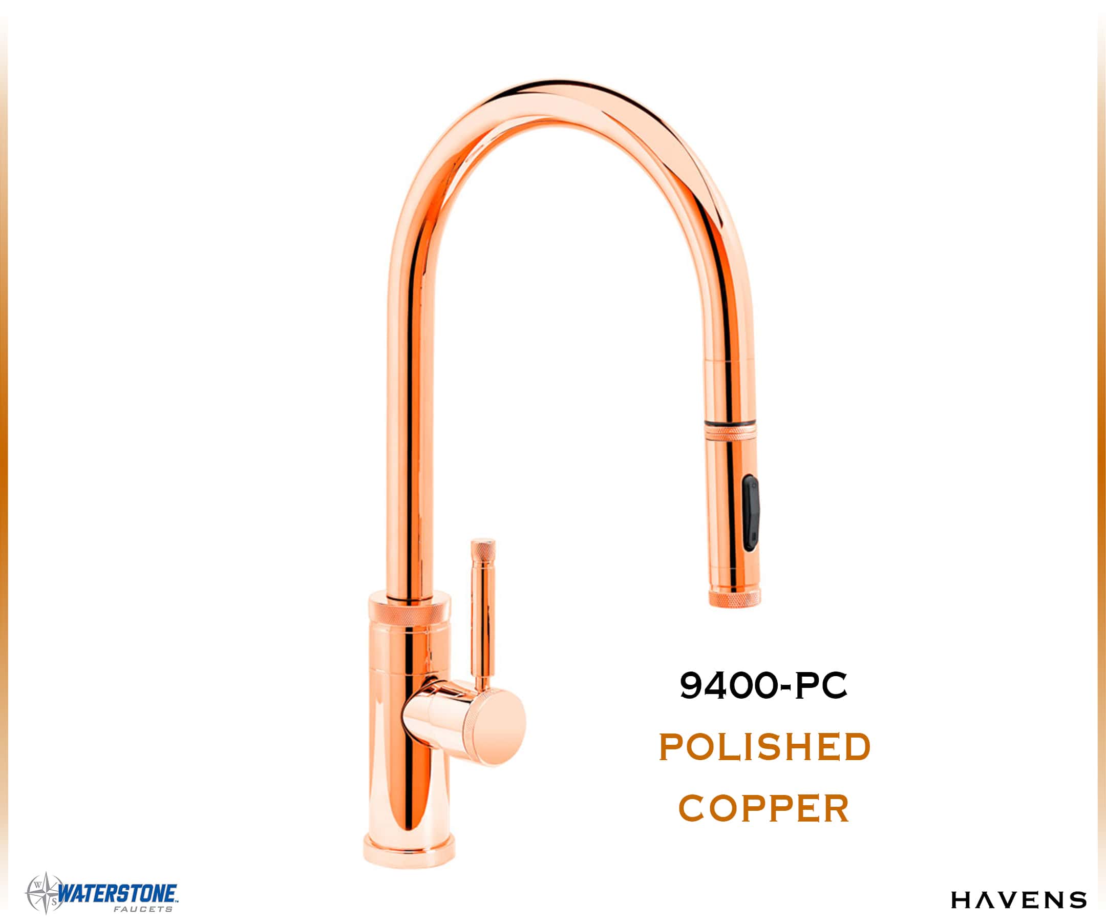 Waterstone Industrial PLP Pulldown Faucet - 9400 - Havens | Luxury Metals