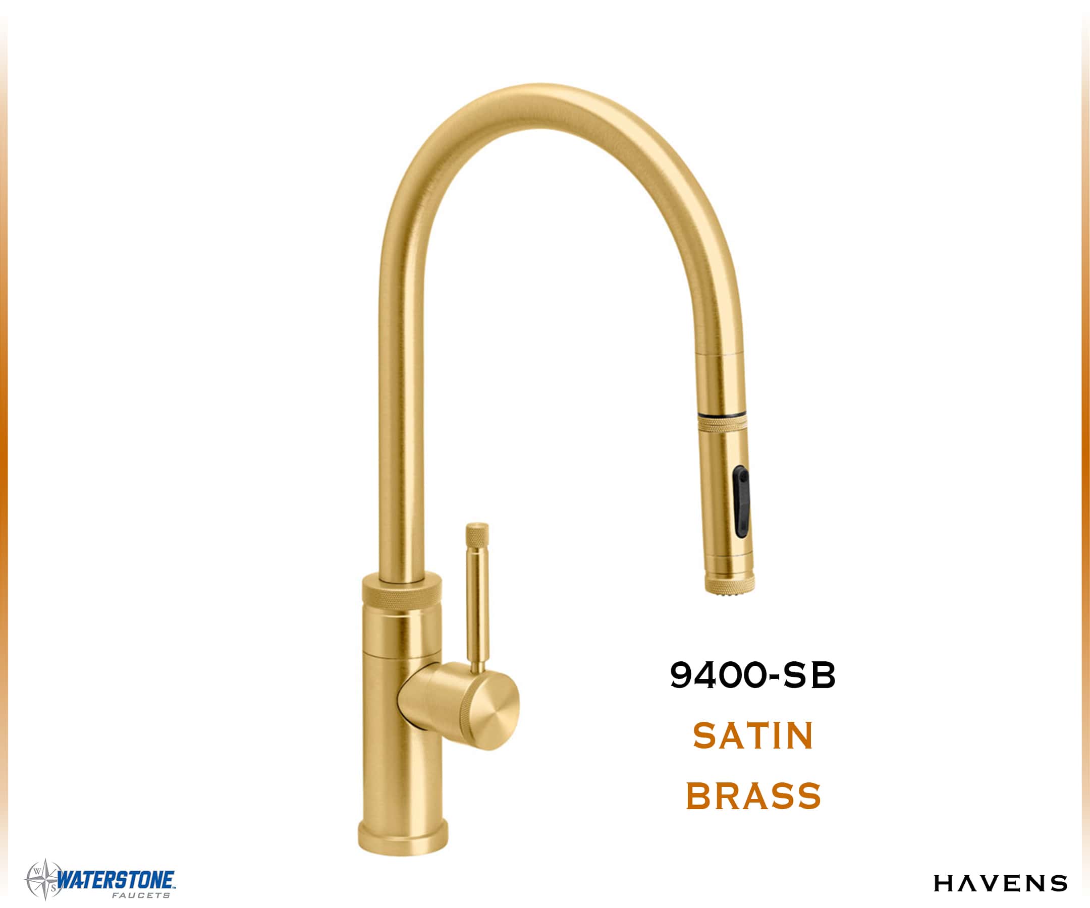 Waterstone Industrial PLP Pulldown Faucet - 9400 - Havens | Luxury Metals