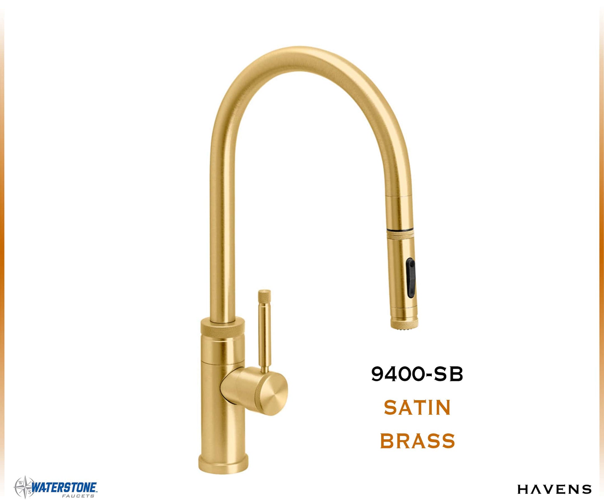 Waterstone Industrial PLP Pulldown Faucet - 9400 - Havens | Luxury Metals