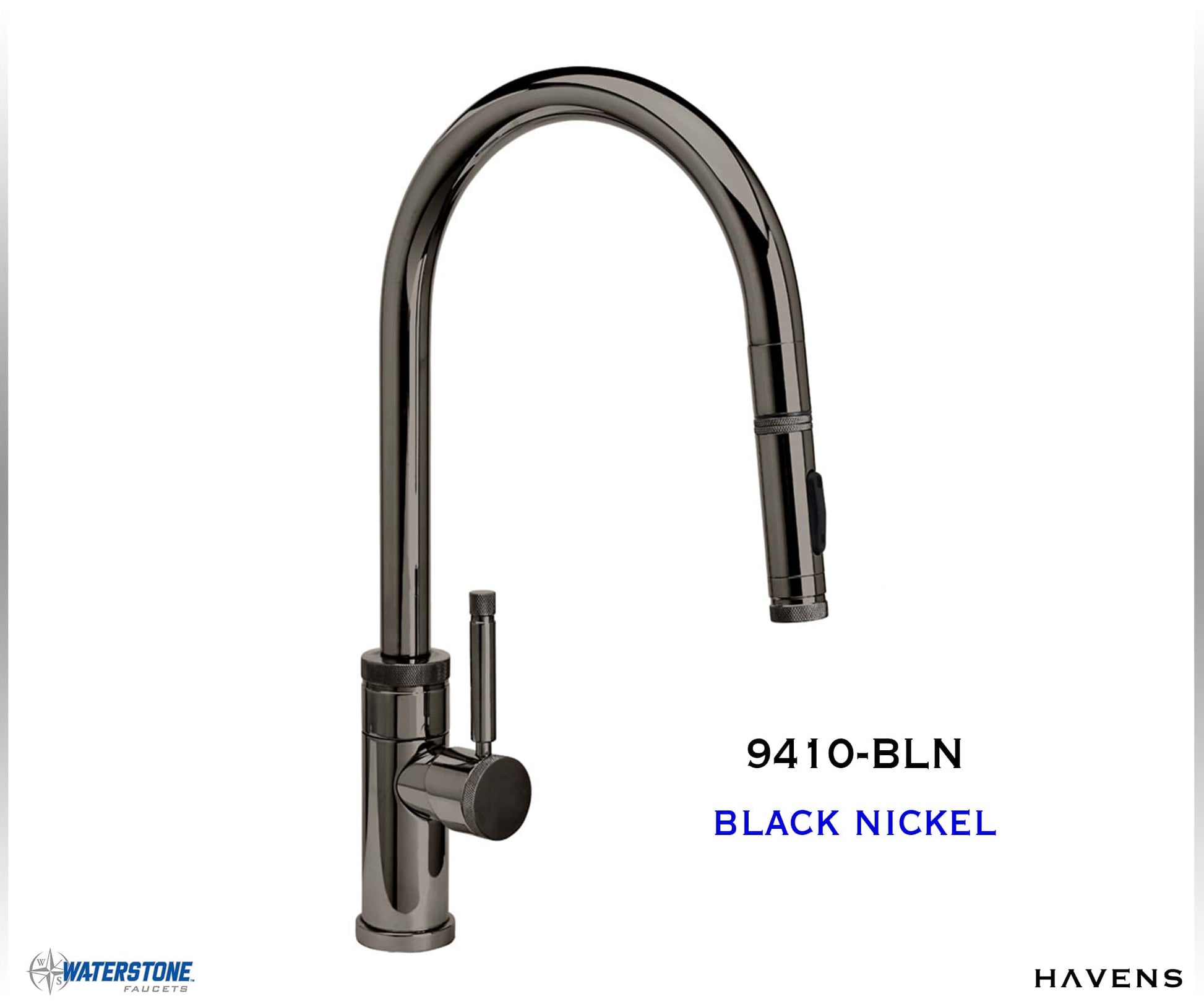 Waterstone Industrial PLP Pulldown Faucet - 9410 (Angled) - Havens | Luxury Metals