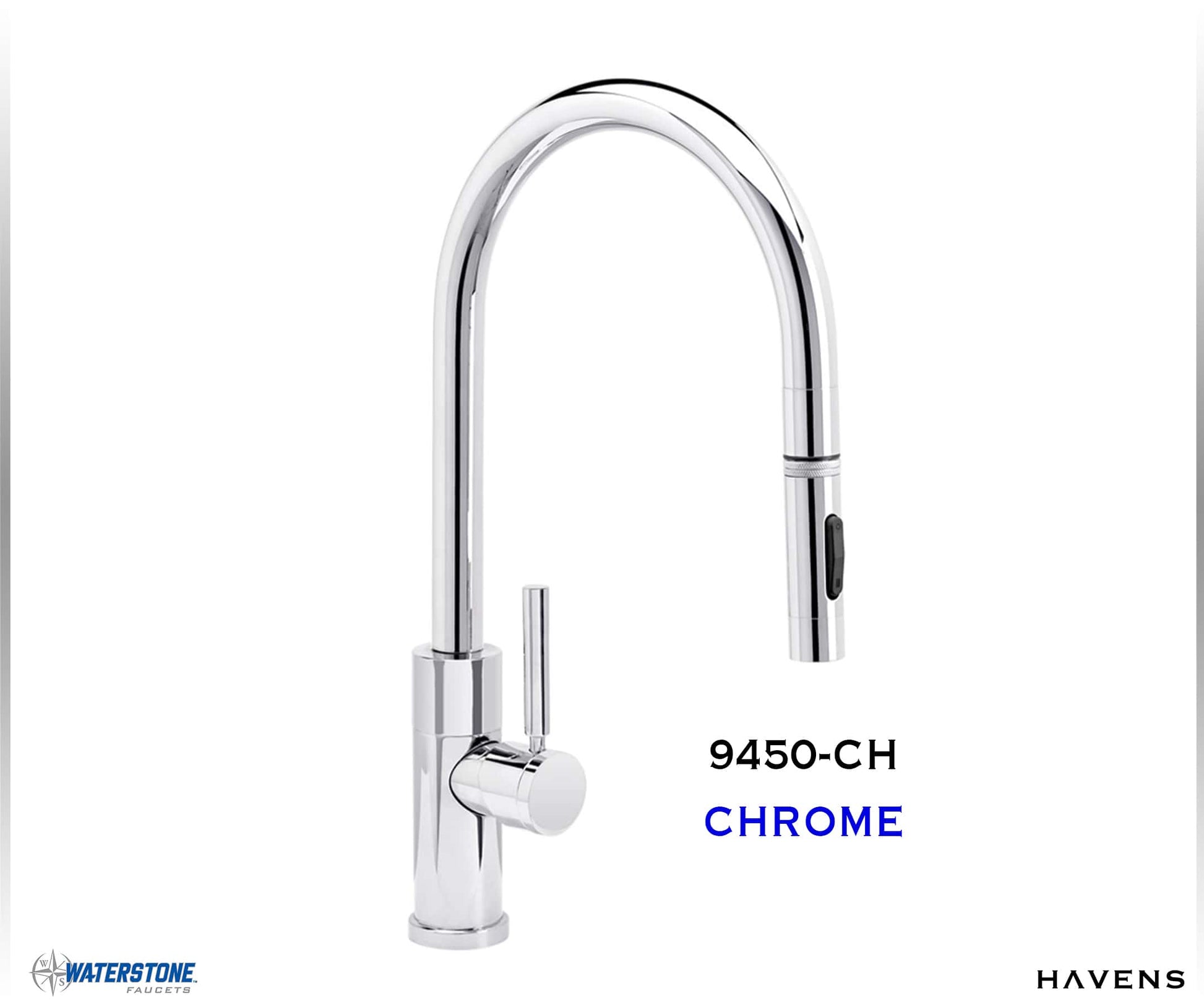 Waterstone Modern PLP Pulldown Faucet - 9450 - Havens | Luxury Metals