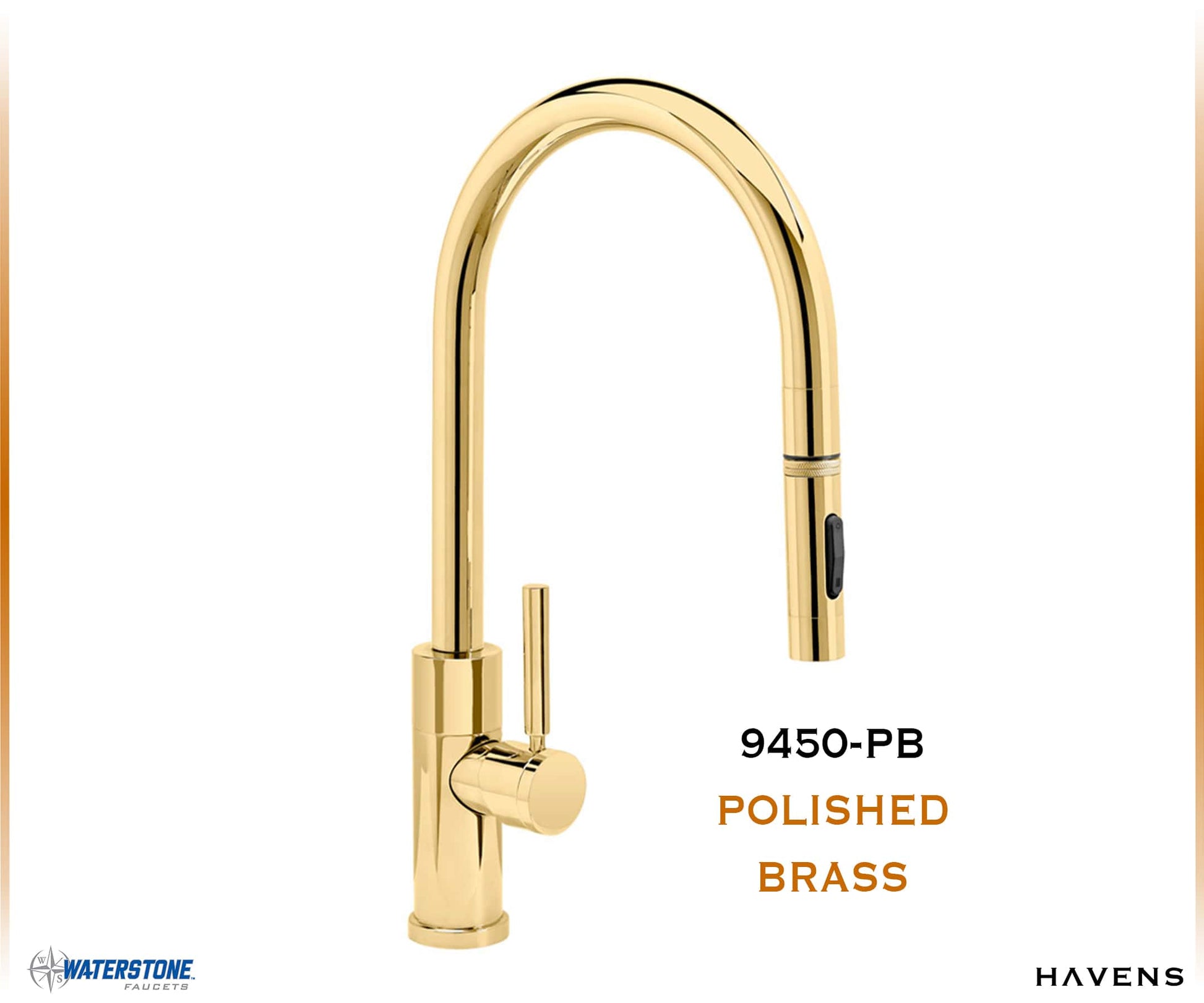 Waterstone Modern PLP Pulldown Faucet - 9450 - Havens | Luxury Metals