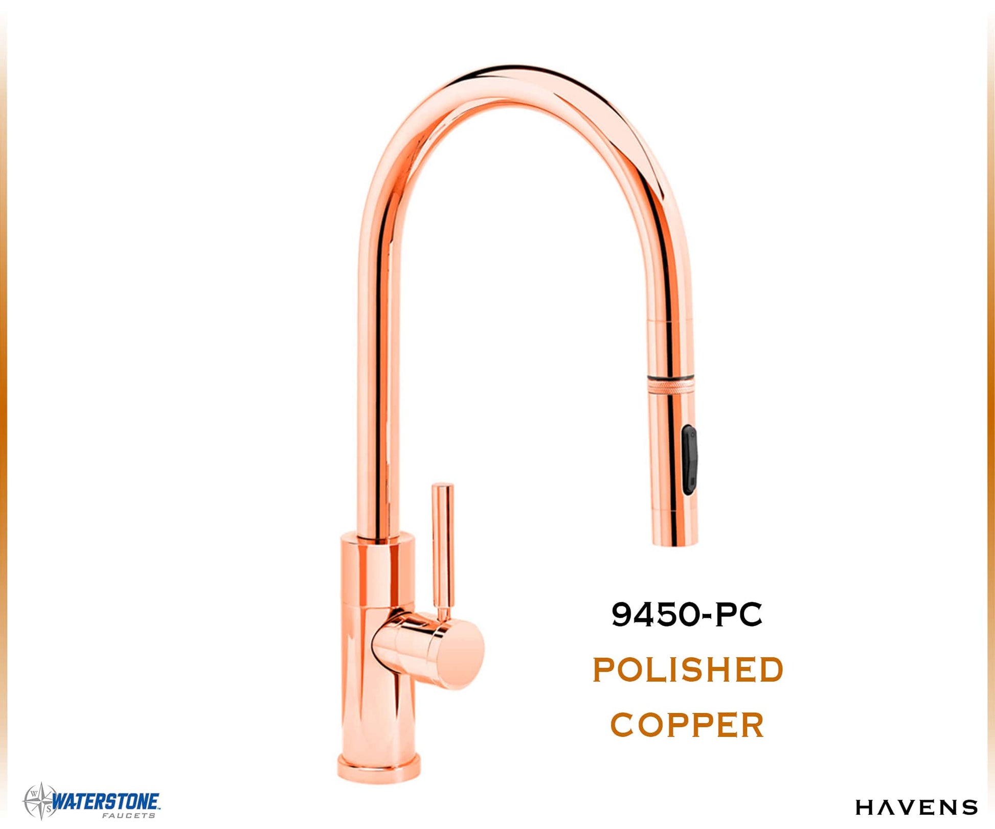 Waterstone Modern PLP Pulldown Faucet - 9450 - Havens | Luxury Metals