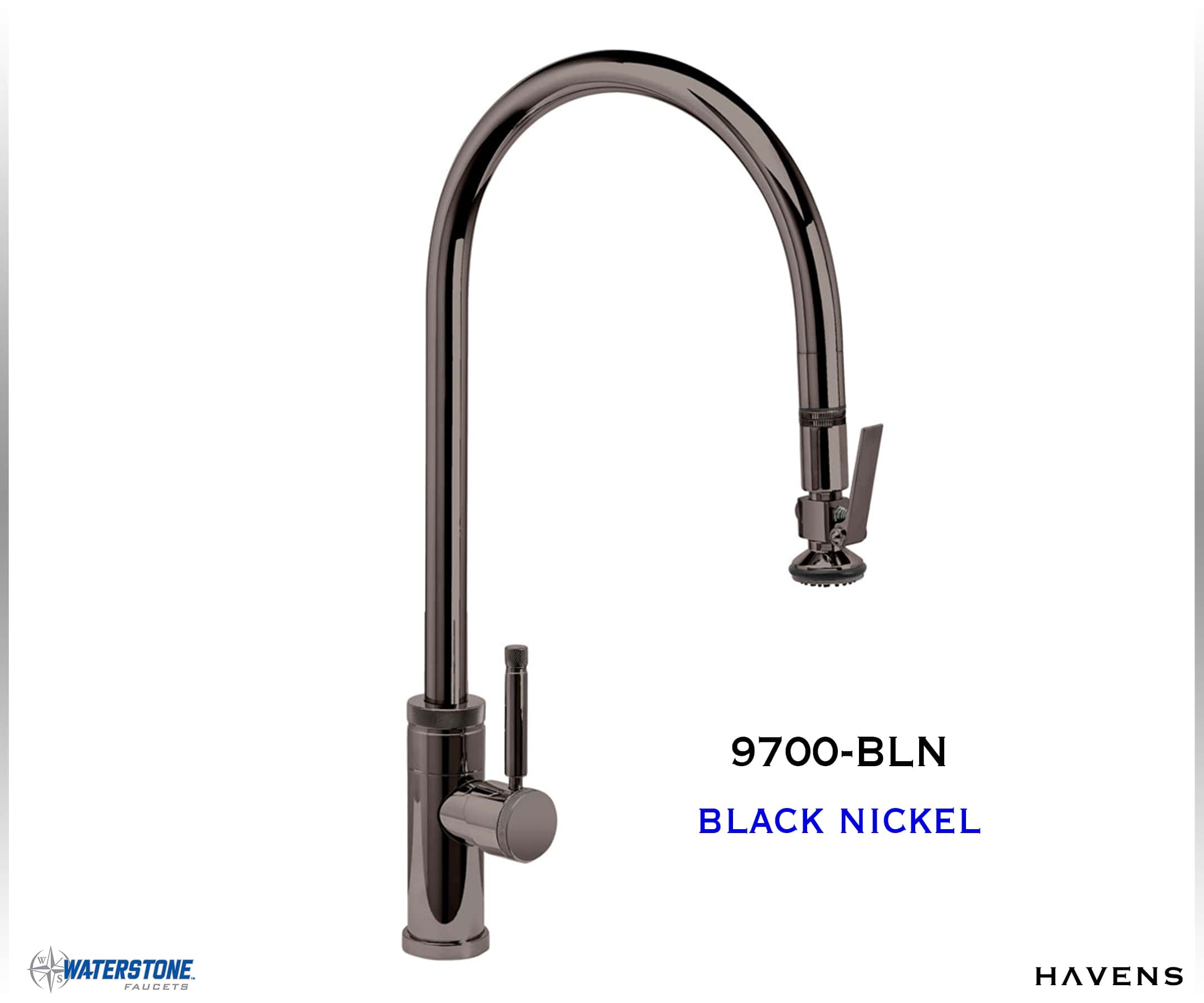 Waterstone Industrial Extended Reach PLP Pulldown Faucet - 9700 - Havens | Luxury Metals