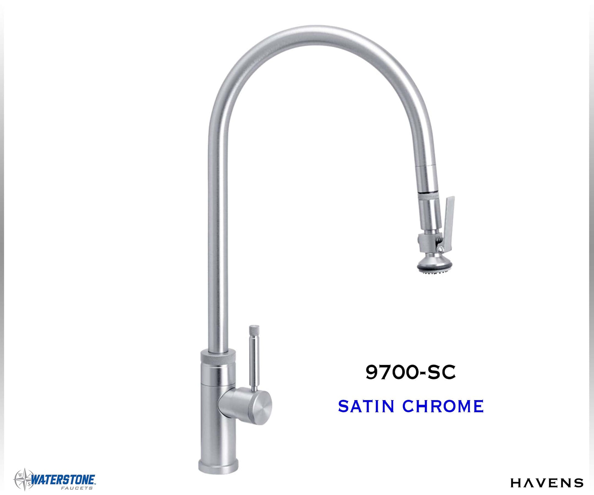 Waterstone Industrial Extended Reach PLP Pulldown Faucet - 9700 - Havens | Luxury Metals