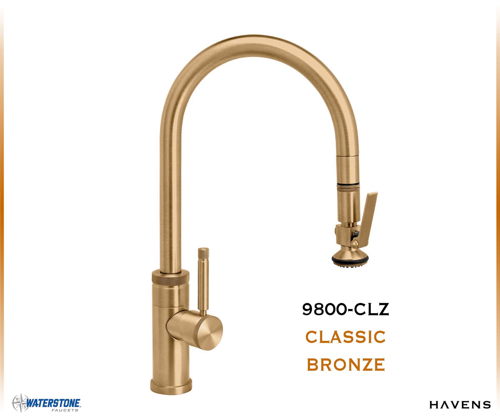 Waterstone Industrial PLP Pulldown Faucet - 9800 - Havens | Luxury Metals