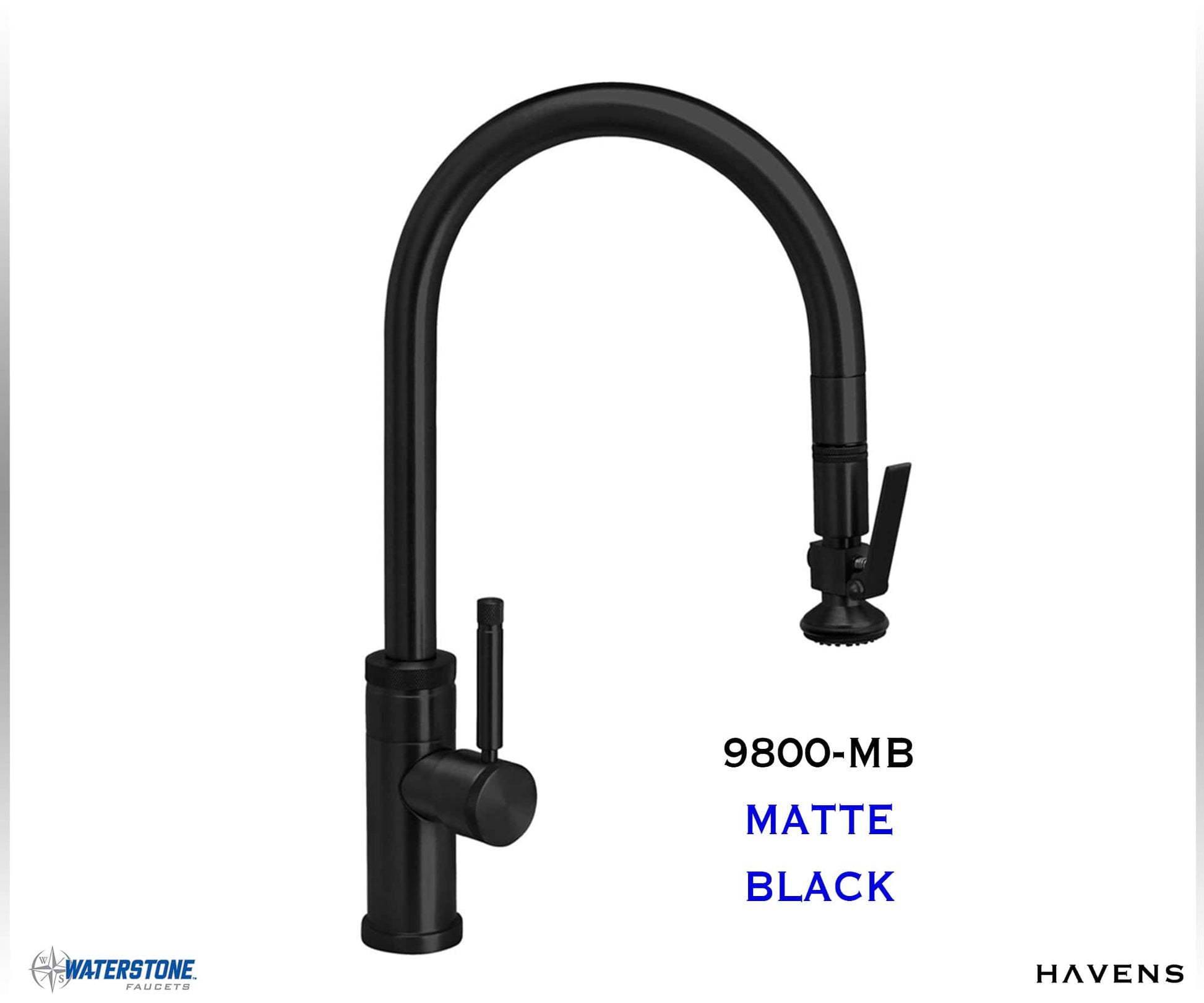 Waterstone Industrial PLP Pulldown Faucet - 9800 - Havens | Luxury Metals