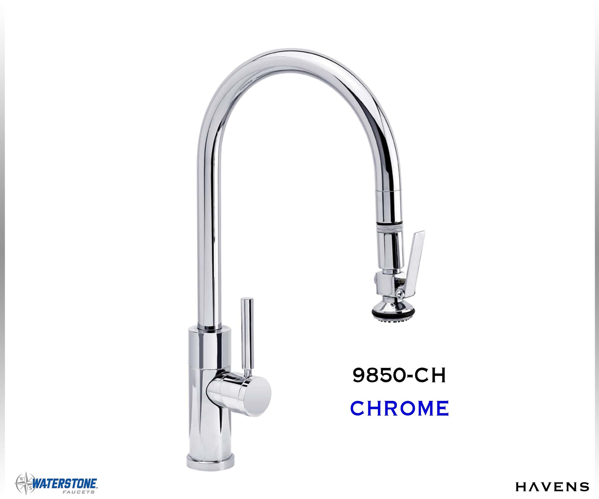 Waterstone Modern PLP Pulldown Faucet - 9850 - Havens | Luxury Metals