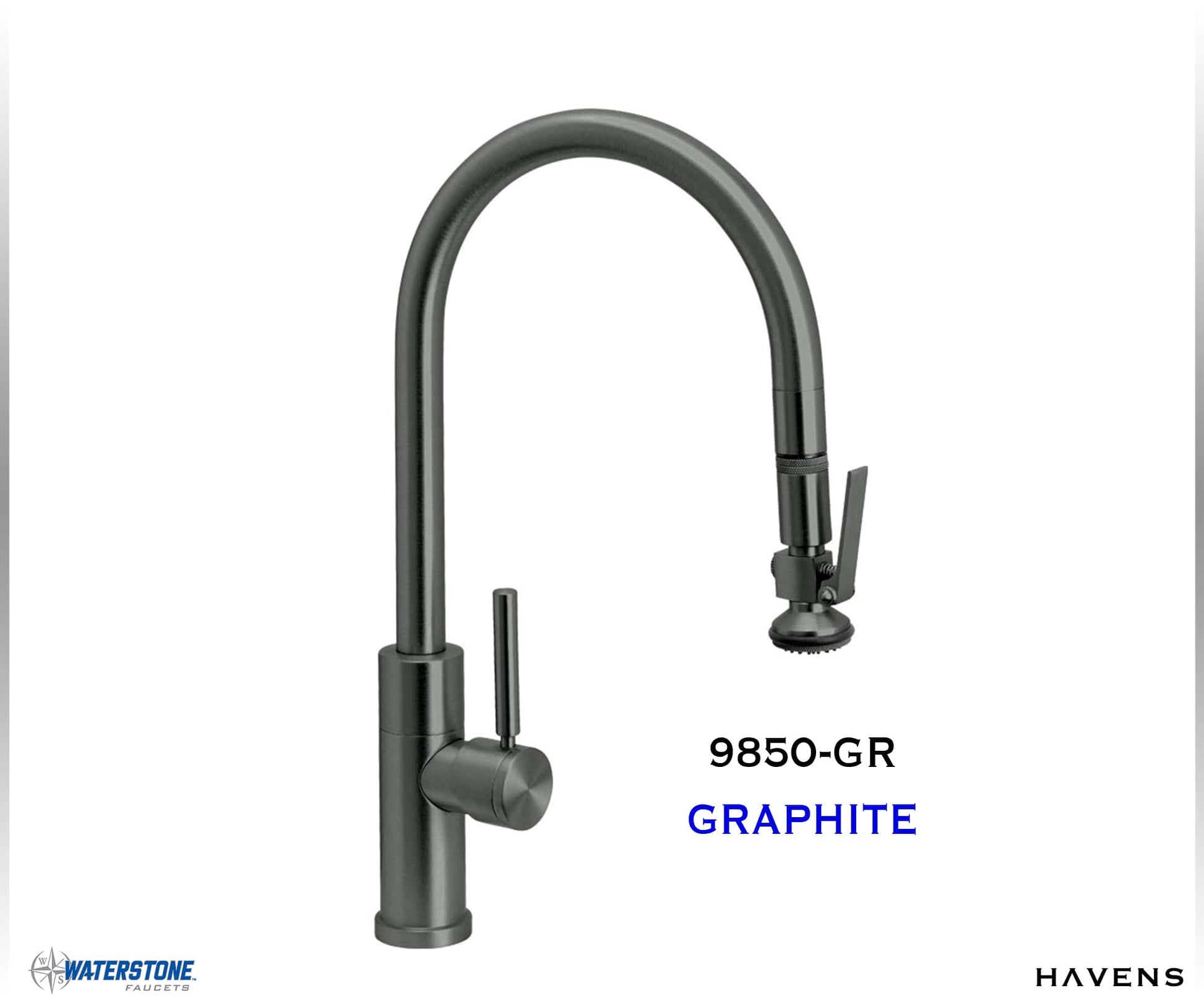 Waterstone Modern PLP Pulldown Faucet - 9850 - Havens | Luxury Metals