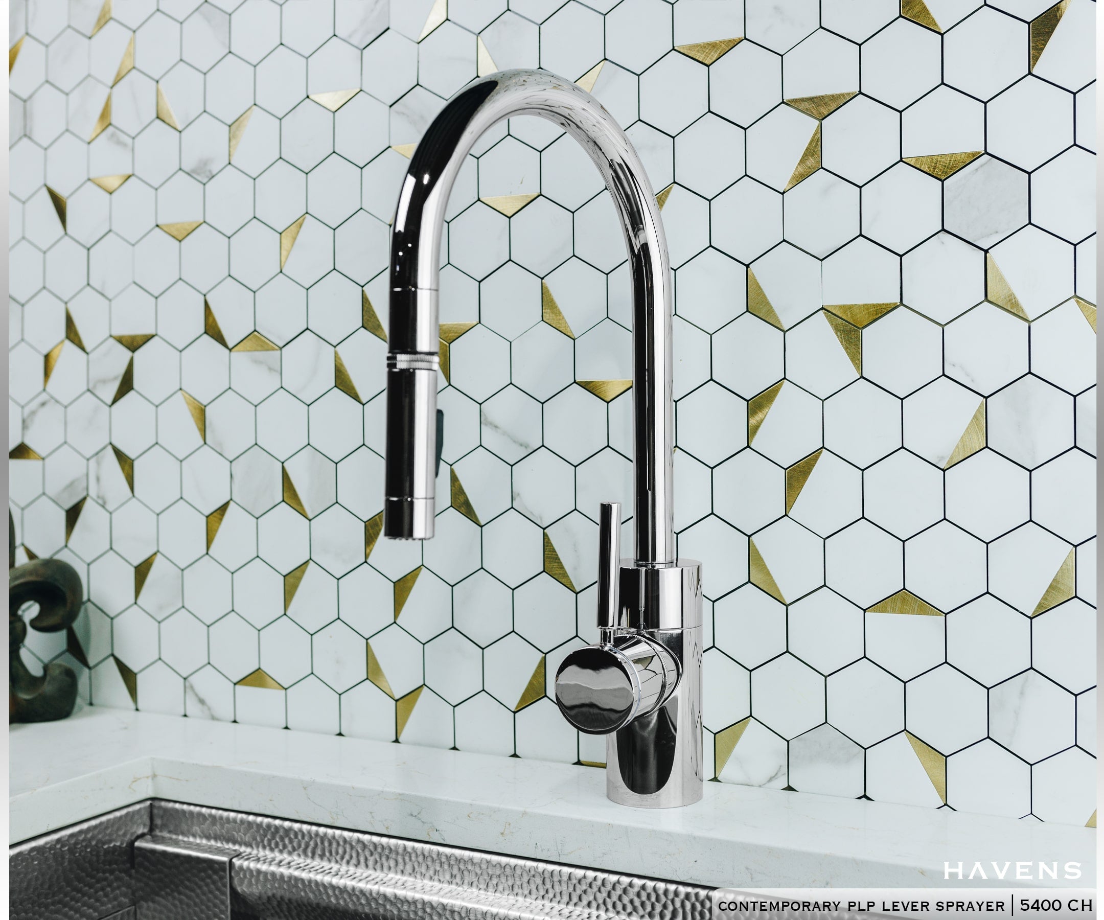 Waterstone Contemporary PLP Pulldown Faucet - 5400 - Havens | Luxury Metals