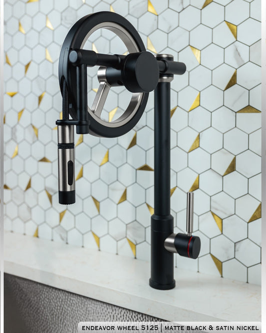 Waterstone Endeavor Wheel Faucet 5125 - Havens | Luxury Metals