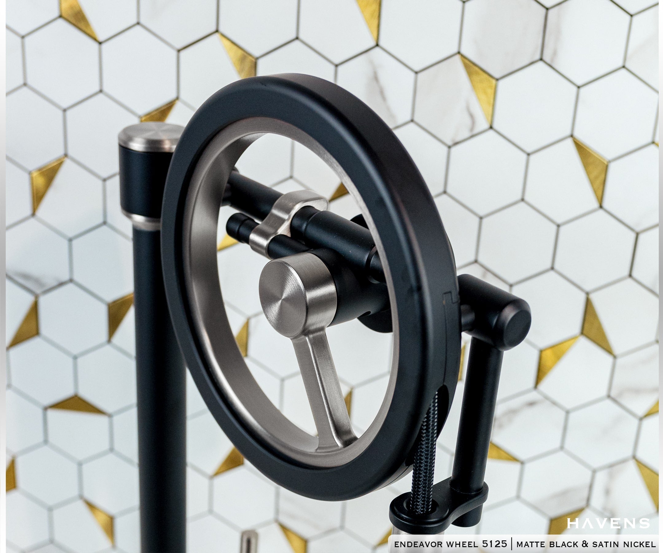 Waterstone Endeavor Wheel Faucet 5125 - Havens | Luxury Metals