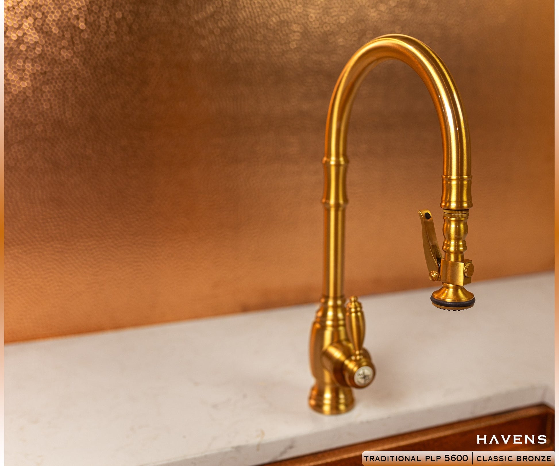 Waterstone Traditional PLP Pulldown Faucet 5600 - Havens | Luxury Metals