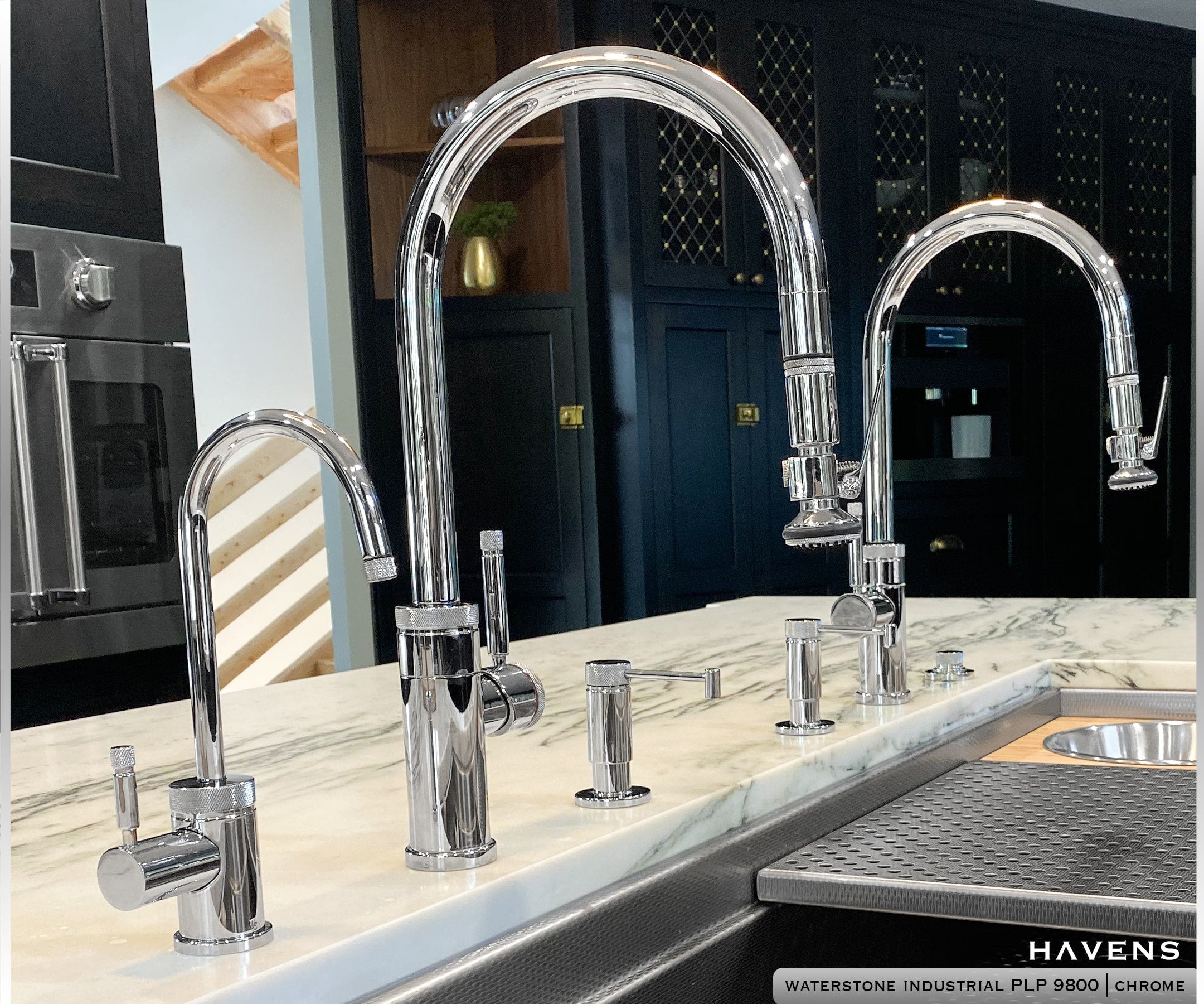 Waterstone Industrial PLP Pulldown Faucet - 9800 - Havens | Luxury Metals