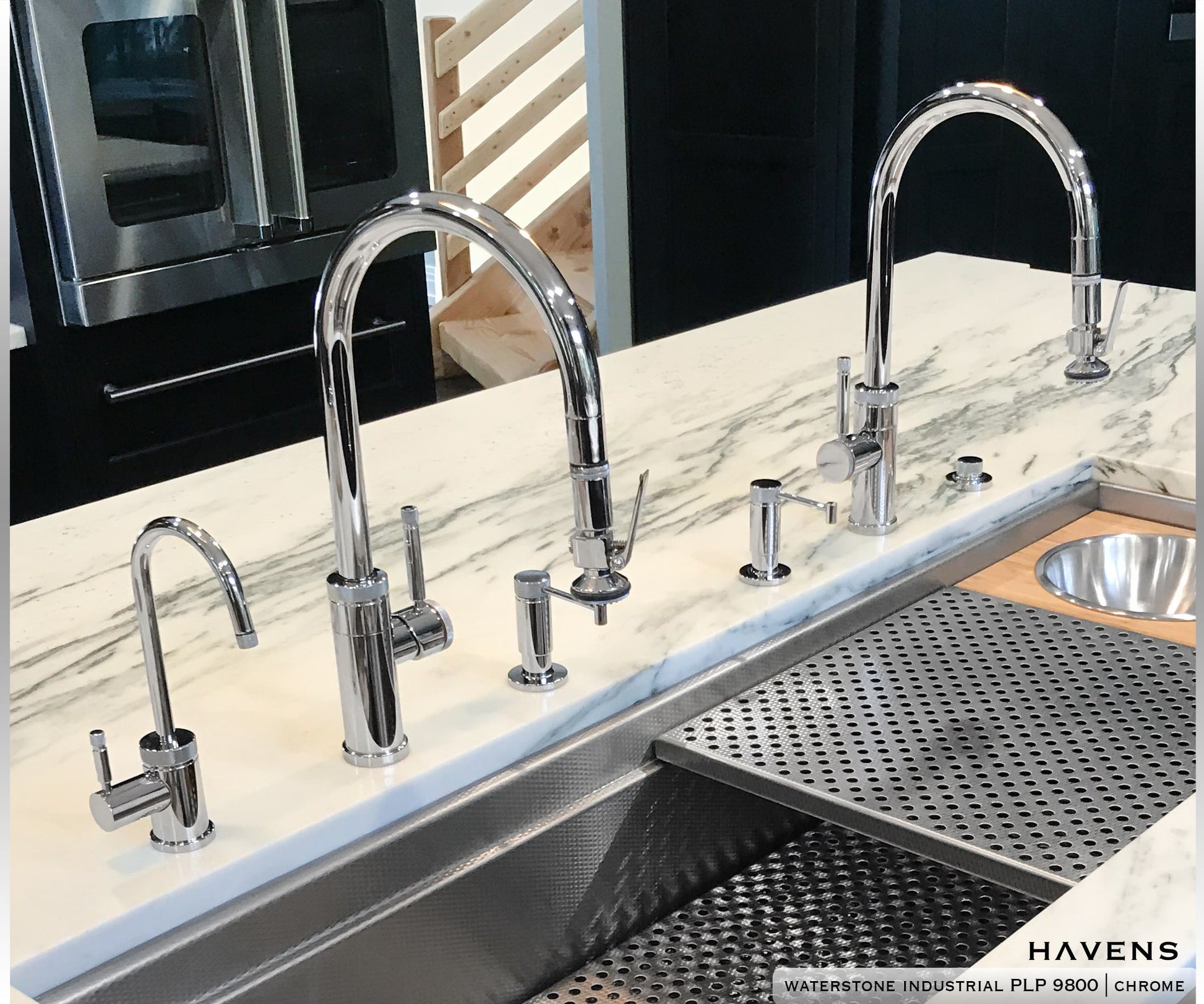 Waterstone Industrial PLP Pulldown Faucet - 9800 - Havens | Luxury Metals