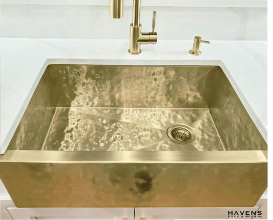 Heritage Farmhouse Sink - Premium Brass