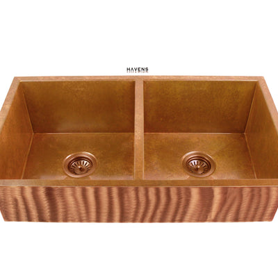 Heritage Undermount Sink - Pure Copper - Havens | Luxury Metals