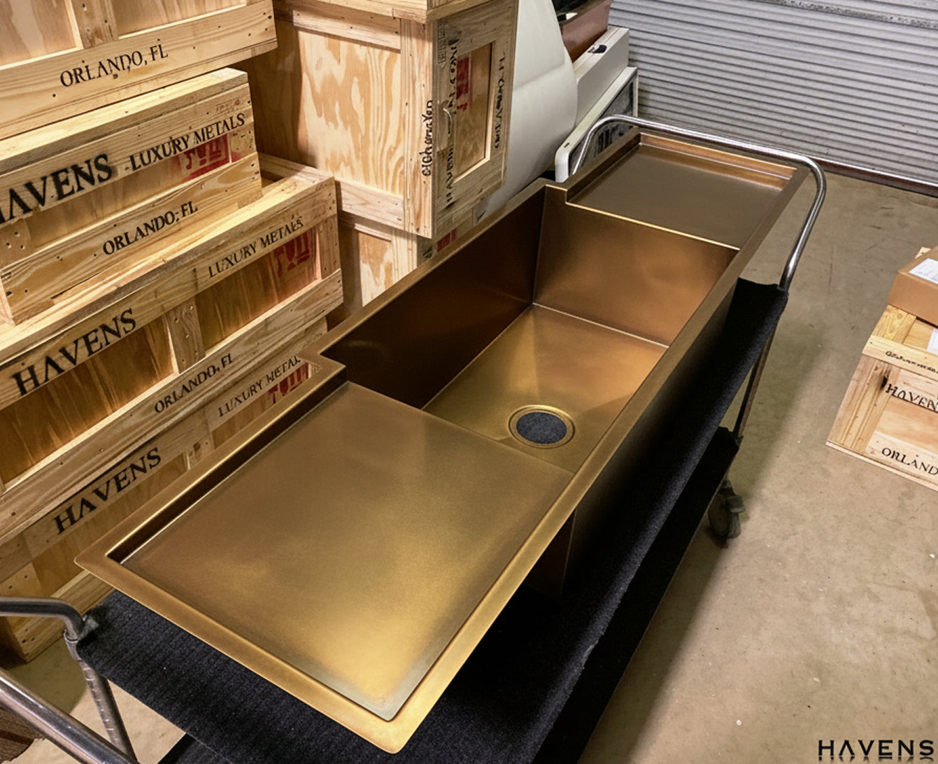 Drainboard Sink - Premium Brass