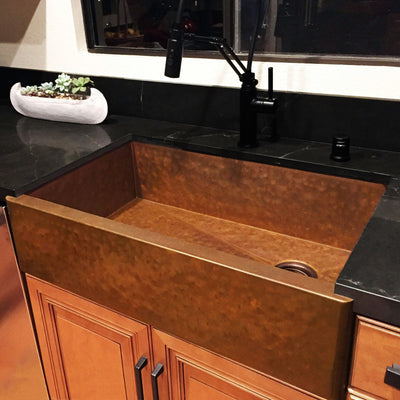 Heritage Farmhouse Sink - Pure Copper