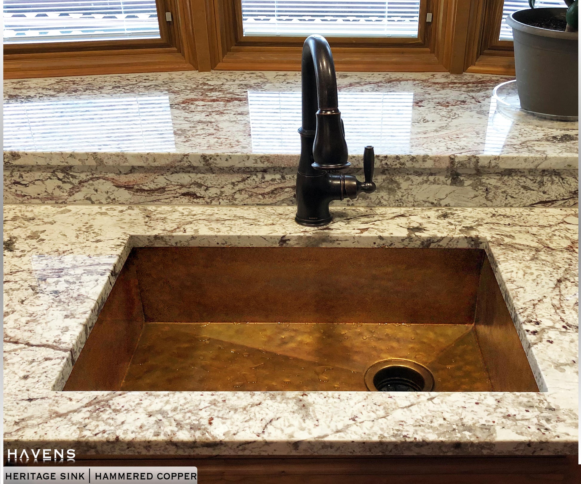 Heritage Undermount Sink - Pure Copper - Havens | Luxury Metals