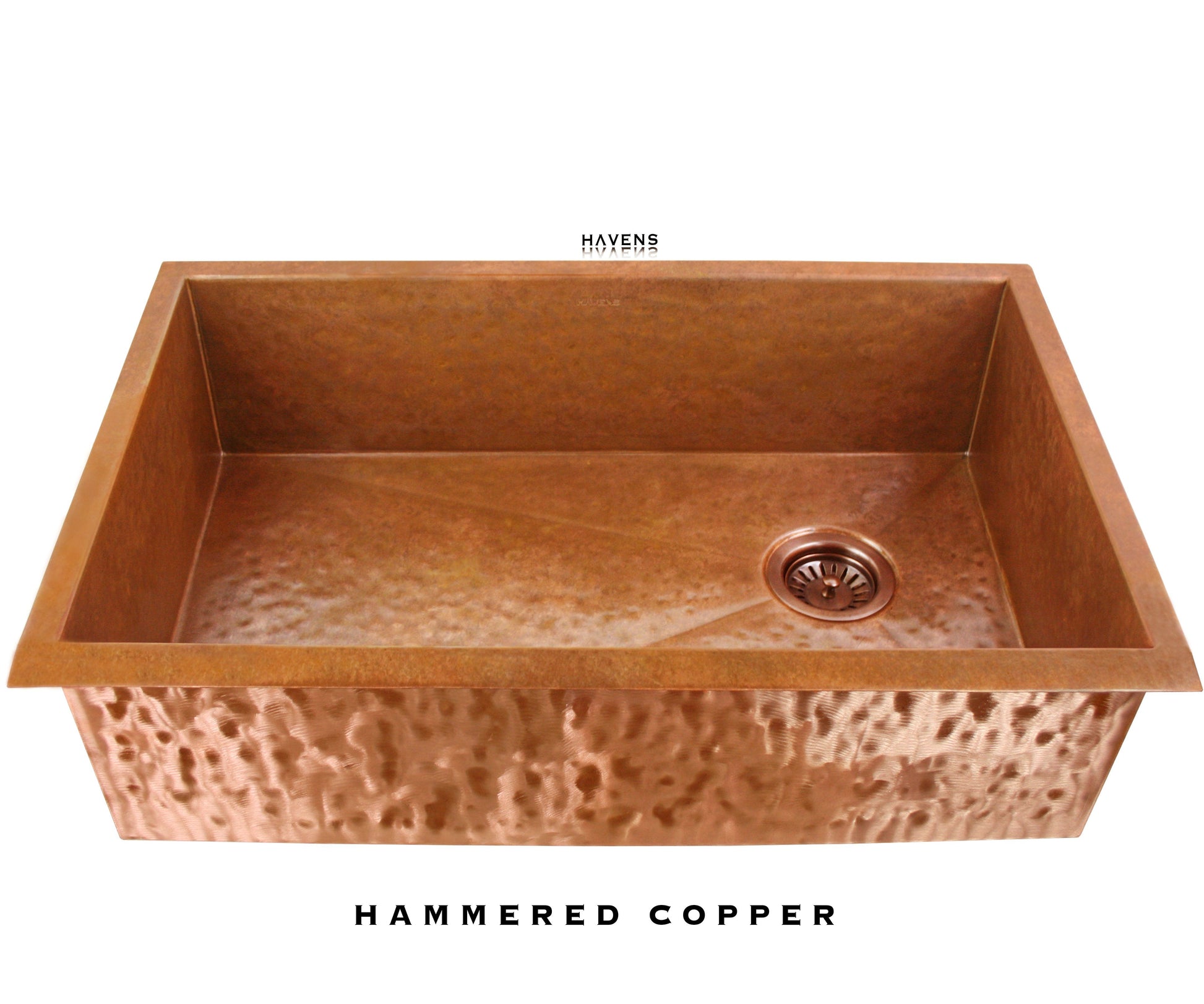 Heritage Undermount Sink - Pure Copper - Havens | Luxury Metals