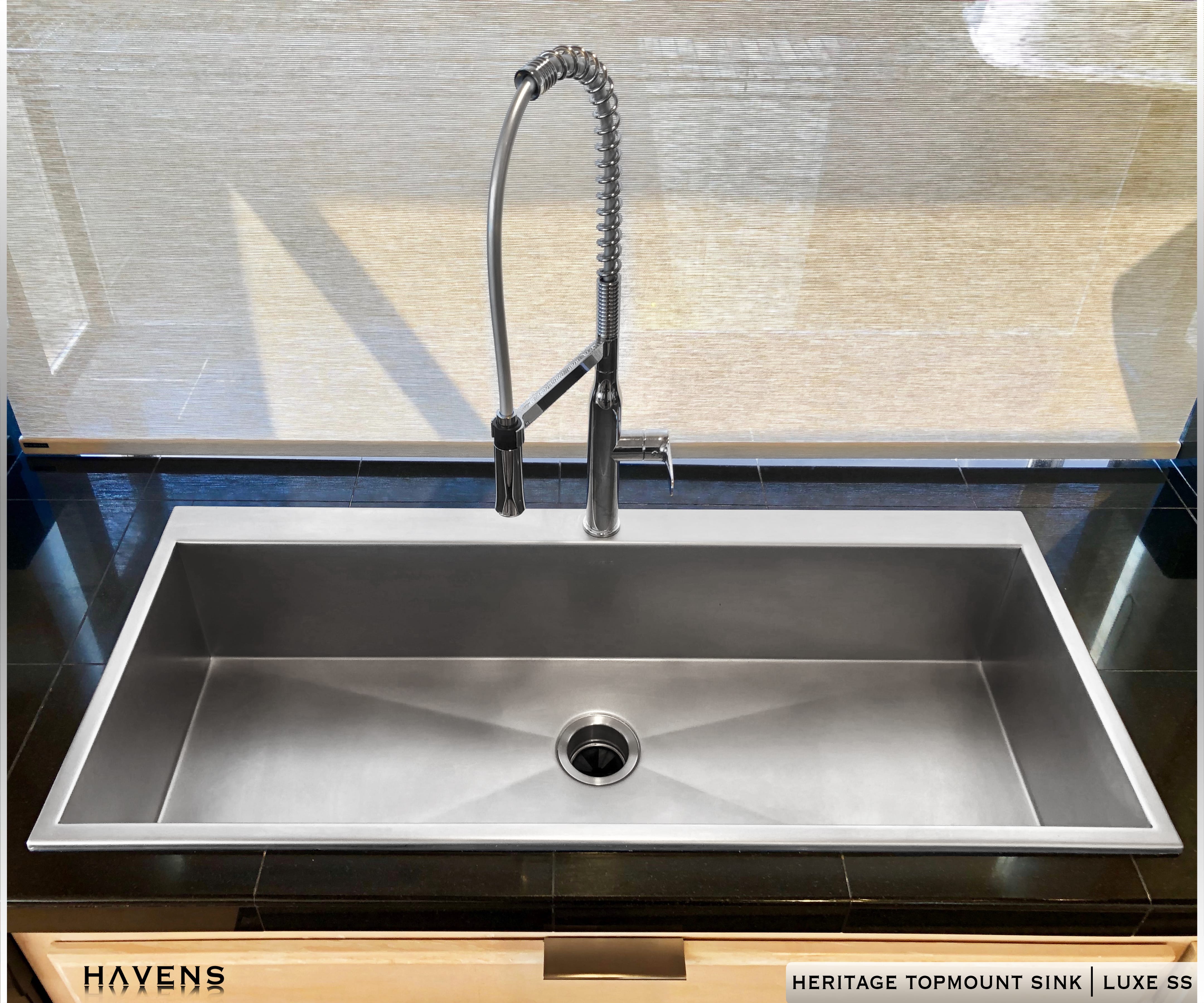 Faucet Deck Sink - Stainless Steel
