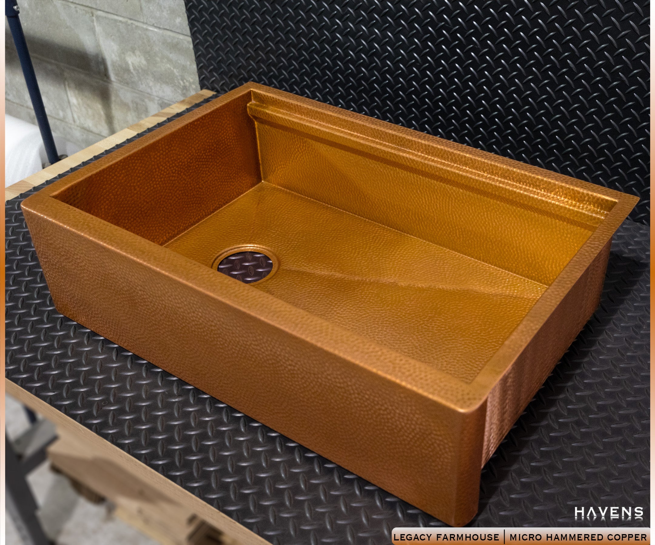 Legacy Farmhouse Sink - Pure Copper - Havens | Luxury Metals