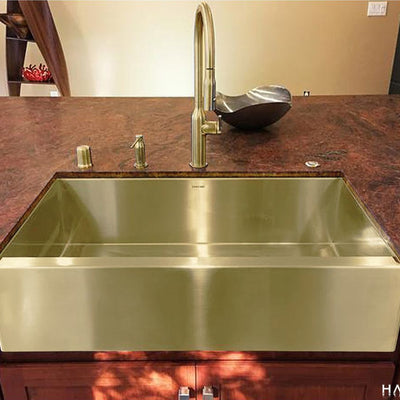 Heritage Farmhouse Sink - Premium Brass