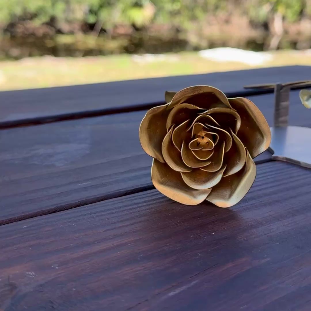 Infinity Rose - Premium Brass