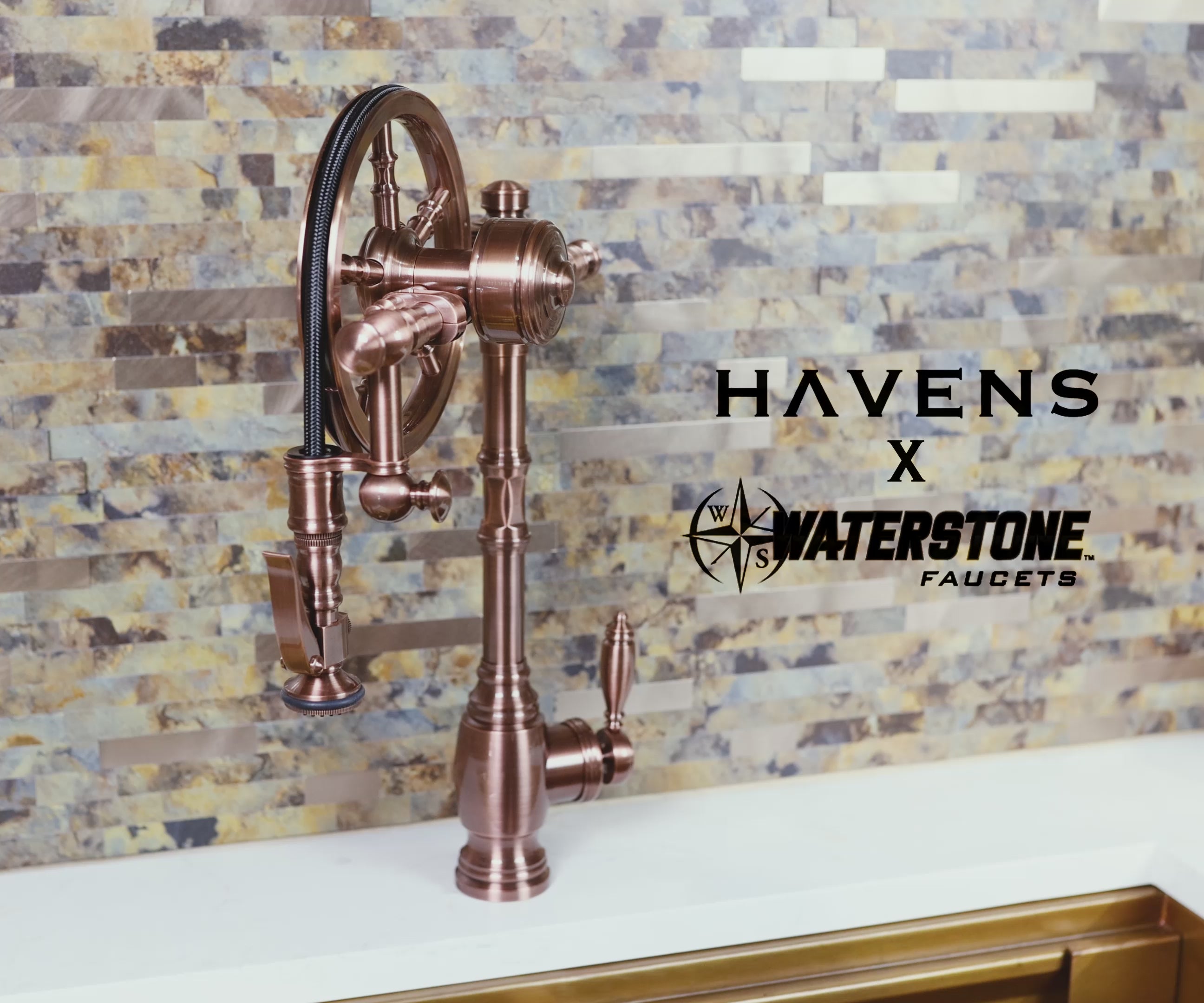 Waterstone Traditional Wheel Pulldown Faucet - 5100