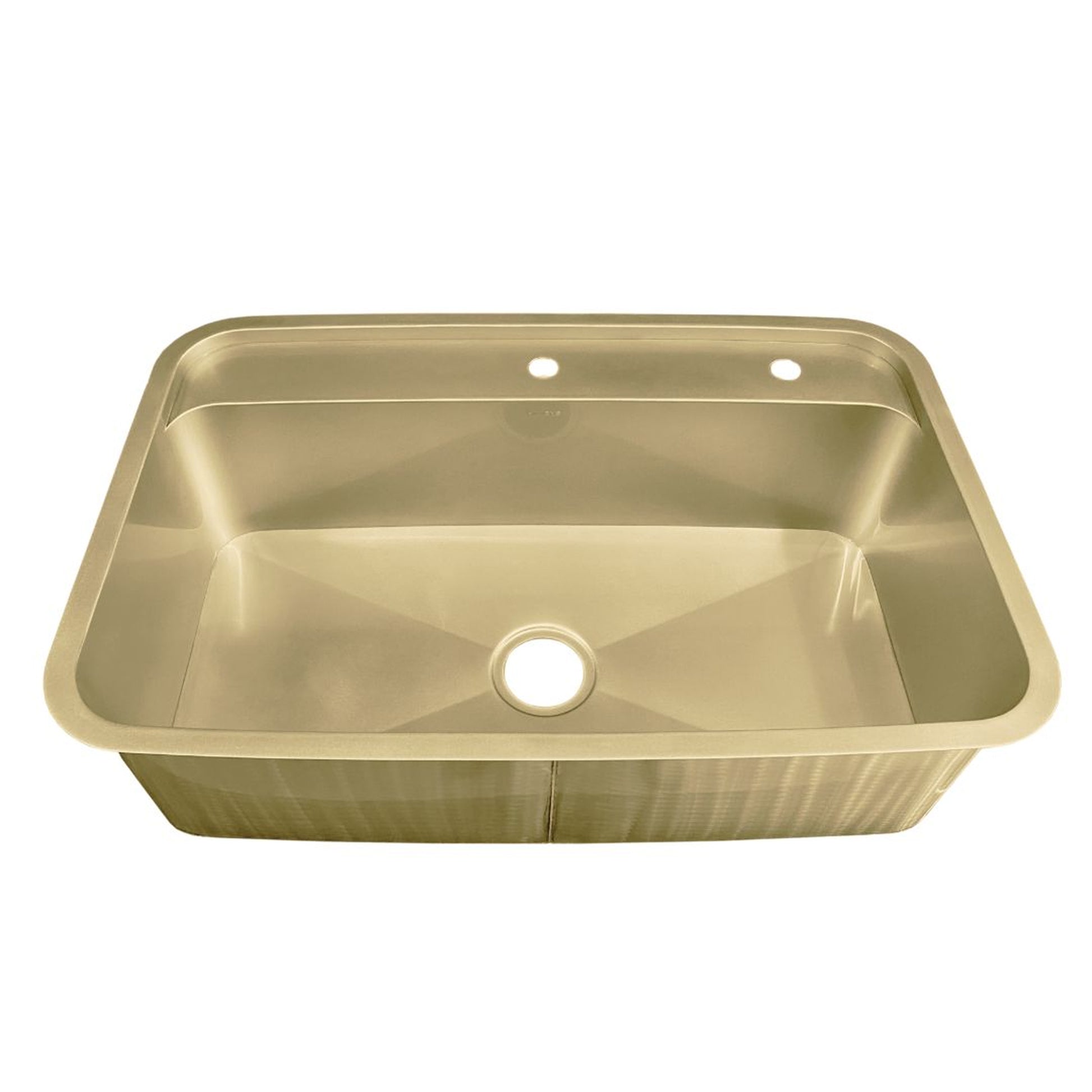 Radius Corner Sink - Copper/Brass