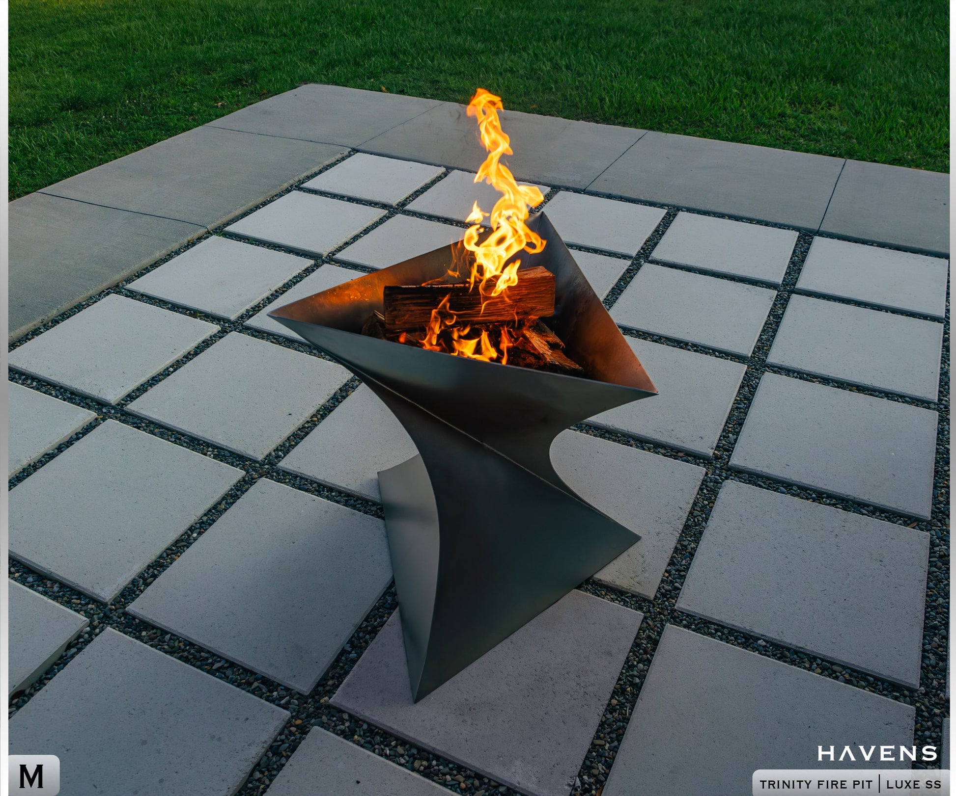 Trinity Fire Feature - Stainless - Havens | Luxury Metals