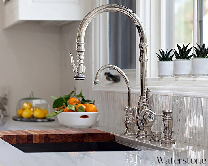 Waterstone Traditional PLP Pulldown Faucet 5600 - Havens | Luxury Metals