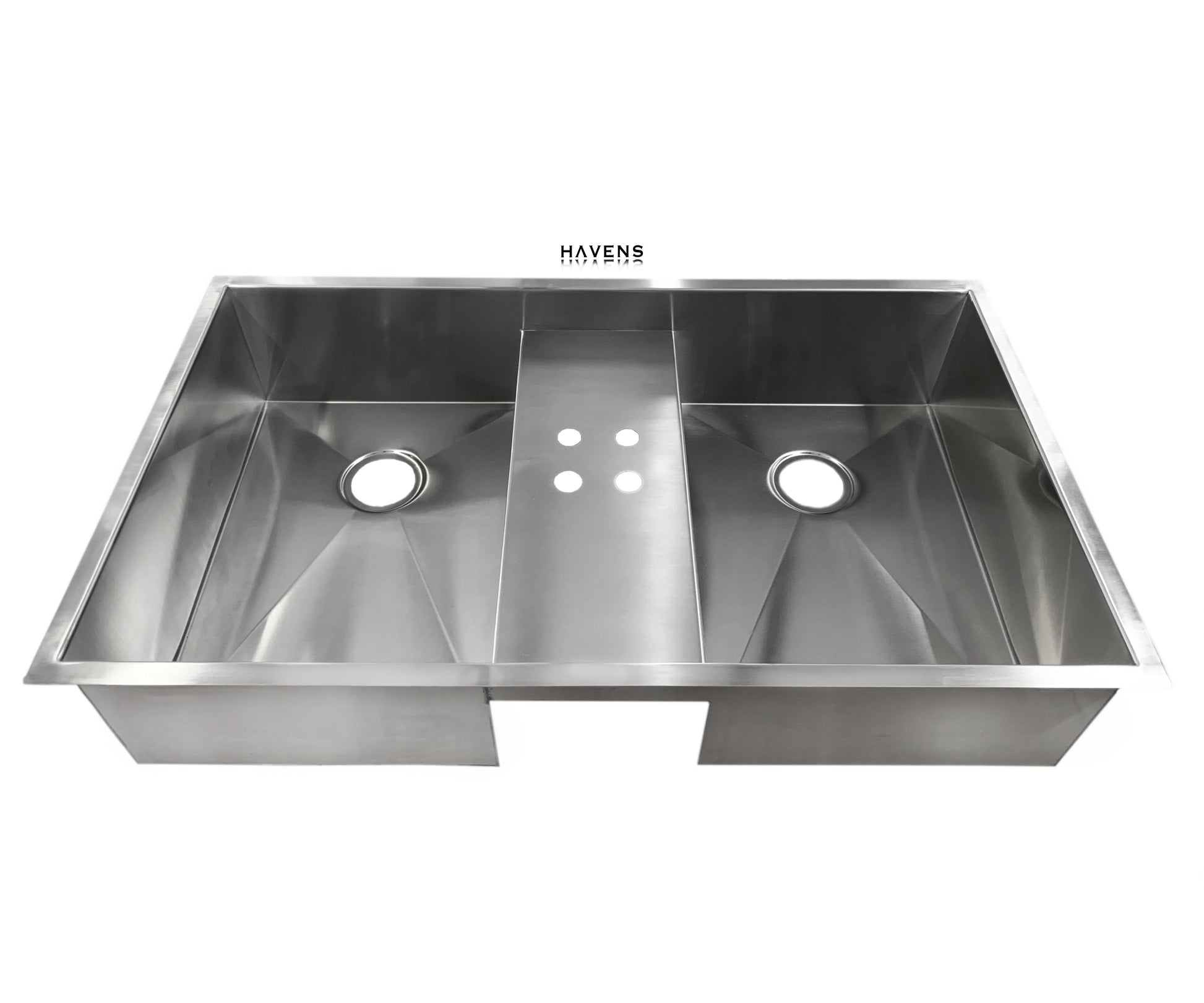 Custom Undermount Sink (Faucet Deck) - Stainless - Havens | Luxury Metals