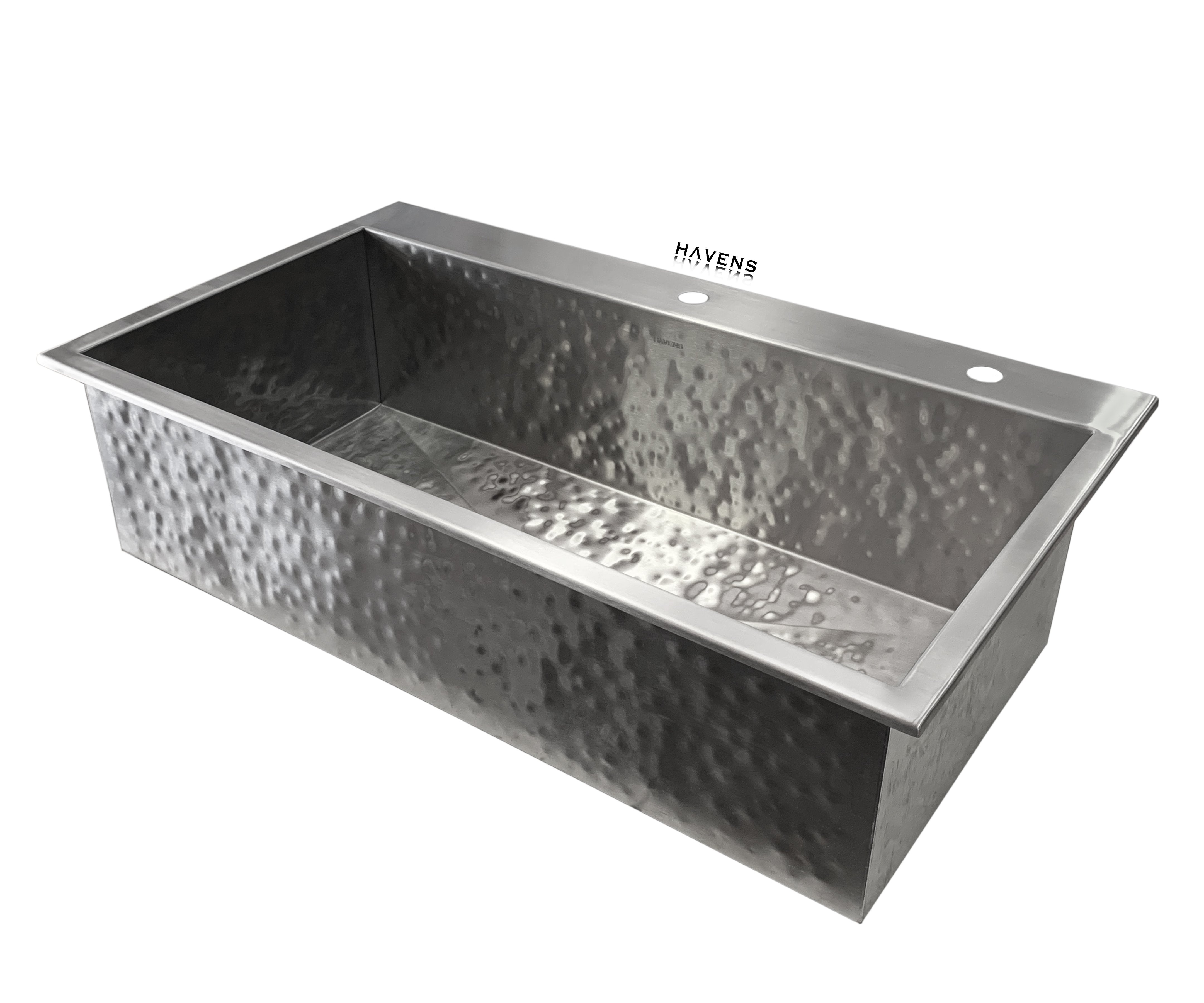 Custom Topmount Sink - Stainless Steel - Havens | Luxury Metals