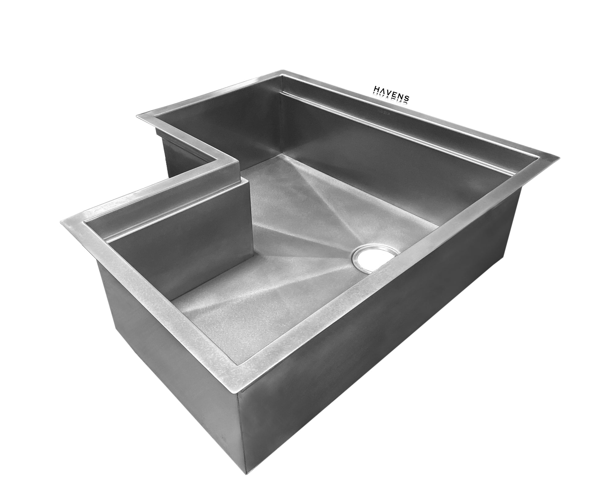 Custom Corner Sink - Stainless - Havens | Luxury Metals