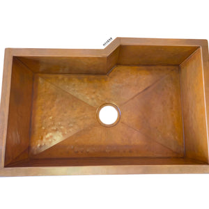 Custom Irregular Shape Sink - Pure Copper - Havens | Luxury Metals