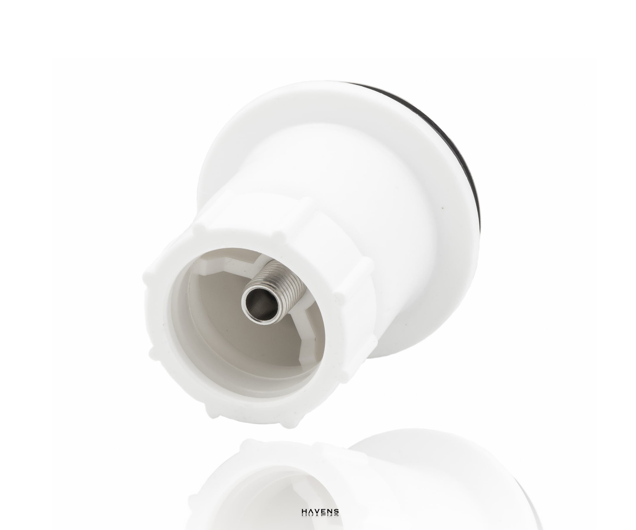 Rear view of bar sink drain 