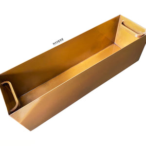 Copper Beverage Trough for Champagne with handles for easy transport 