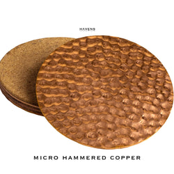 Drink Coasters - Pure Copper - Havens | Luxury Metals