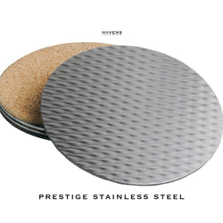 Drink Coasters - Stainless Steel - Havens | Luxury Metals