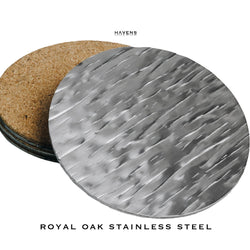 Drink Coasters - Stainless Steel - Havens | Luxury Metals