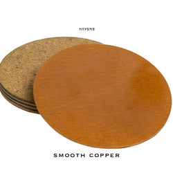 Drink Coasters - Pure Copper - Havens | Luxury Metals